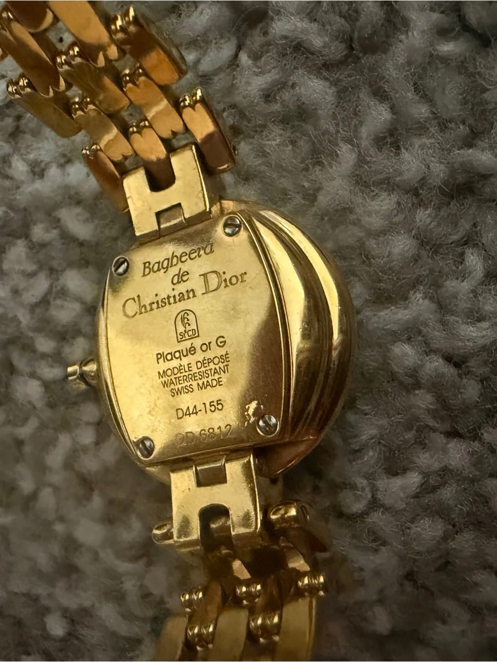“Preloved” Dior Gold-Tone Women's Bracelet Watch